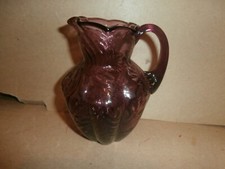 Small Vintage Fenton Purple Amethyst Glass Pitcher - Creamer picture