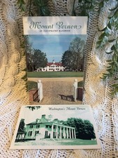 Vintage 1974 Mount Vernon Booklet & Fold-Out Map  复古弗农山庄折页地图和导览册 1974 picture