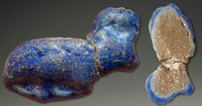 Egypt. Late Period. Faience Apis Bull Amulet. ca. 600-300 BC. picture