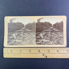 Mount Willey Rockslide Stereoview New Hampshire 1869 Victorian Flat Mount picture