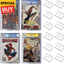12pcs Clear Floating Comic Book Display Shelves, Comic Book Shelf Stand Wall Mou picture