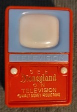 Rare 1960s Disneyland Red Mini-TV Viewer 