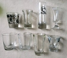 Mixed Lot Of 8 Shot Glasses picture
