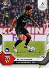 [PRE-ORDER] 2026-27 Topps NOW UEFA UCL Mezian Soares Mesloub RC #015 RC Lens picture