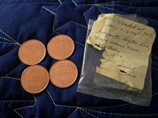 4 VTG Masonic Composite Chapter North Adams MA Penny Token Lot Wendells Archival picture