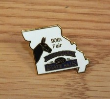 Vintage 1992 90th Missouri State Fair Collectible Souvenir Lapel Pin  picture