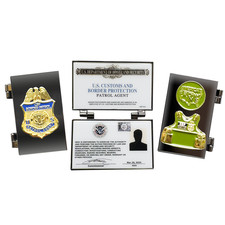BL14-17 Border Patrol Agent Credential Wallet Hinged Challenge Coin CBP picture