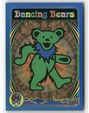 2025 UD Grateful Dead #3 Dancing Bear Green Dancing Blue 32/149 picture