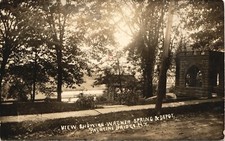 WAGNER SPRING & DEPOT real photo postcard rppc PALATINE BRIDGE NEW YORK NY 1920s picture