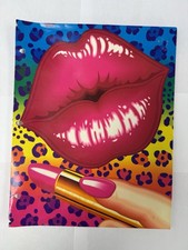 Vintage Lisa Frank Lips Lipstick Cheetah Folder Trends picture
