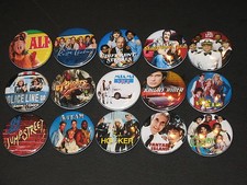 80's TV Shows Buttons/ Pins Set Of 15 picture