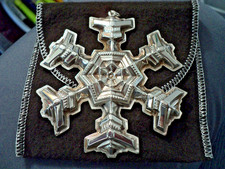 1977 GORHAM Sterling Silver Snowflake Christmas Ornament picture