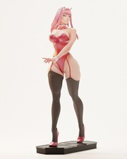 Painted Zero Two Bunny Statue 1/4 Sexy Figure picture