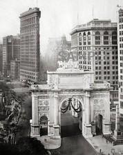 1919  NEW YORK Victory Arch and Flatiron Building  8.5x11 Photo picture