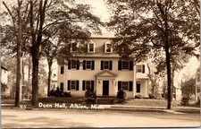 Real Photo Postcard Dean Hall in Albion, Michigan picture