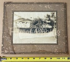 VTG Antique 10x13 Cabinet Card RARE early 1900s Largo Florida PARADE FLOAT COA picture