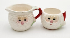 Vintage Santa Claus Christmas open sugar creamer picture