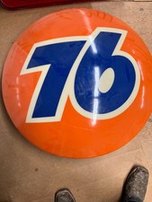 Vintage Union 76 Orange Ball Sign Face Gas Station 76 Logo Display picture