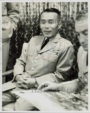 1962 Press Photo Korea's General Chong-Ho Kim visits Seattle World's Fair picture