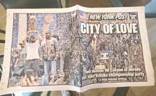 New York Knicks City Of Love Parade Newspaper NBA Champs 6/19/26 NY Post picture
