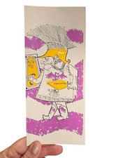 Vintage 1960's Pace-Line Humorous Get Well Card Unused Warrior Retro picture