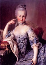 Dream-art hand painted oil painting Noblelady beauty - Marie Antoinette seated picture