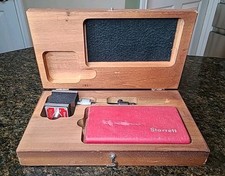 Starrett No. 657 Magnetic Base No. 711 Last Word Indicator W/ Wooden Box GUC picture