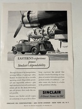 1951 Sinclair Motor Oil Print Ad Eastern's Experience Proves Dependability picture