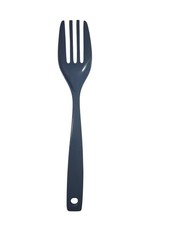 Vintage Hoan Wide Serving Salad Fork Country Blue Nylon Plastic 11.5