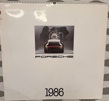 1986 Porsche Factory Wall Calendar Complete 911 Turbo 944 928 959 Original Rare picture