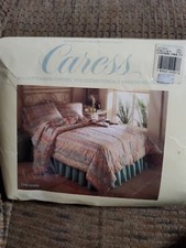 Vintage Caress Cheyenne Full Sheet Set Aztec Pastel USA Mervyns Cannon New Year picture