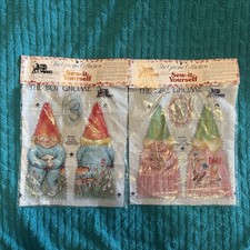 Rien Poortvliet Boy & Girl Gnomes Sewing Pattern Sew-It-Yourself Toy Works 1979 picture