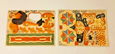 1947 Post Cereals Circus Cycling Sam & Leo Trick Lion Uncut Vintage Premium Lot picture