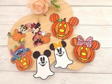 Disney Halloween Mickey ear Pumpkin Embroidered / Iron on / sew on clothes Patch picture