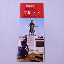 Vintage Beautiful Historic Carlisle and Cumberland County, PA Brochure Pamphlet  picture