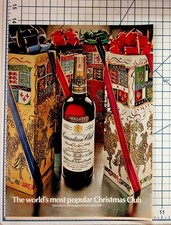 Vintage 1963 Canadian Club Whisky Christmas Magazine Ad Hiram Walker Liquor Gift picture