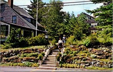 Vintage Harbourside Inn Northeast Harbor Maine Postcard 1965 picture