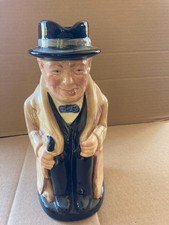 Vintage Royal Doulton Winston Churchill Character Toby Jug 9 in. Tall picture