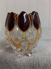 EAPG Fostoria FRISCO Toothpick Holder  Decorated picture