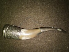 Vintage Russian Souvenir Drinking Horn picture