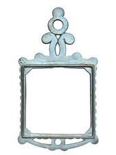 Decorative Cast Iron Empty Frame For 4x4 Tile Trivet Hot Plate NO TILE Vintage picture