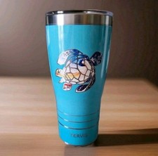 Tervis 30oz Stainless Steel Tumbler Sea Turtle Sunset Insulated Travel Cup NEW picture