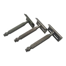 Lot 3 Vintage Gillette Old Type Ball End Razors 1904-1921 picture