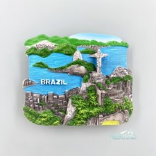 Rio De Janeiro Brazil Tourist Travel Souvenir 3D Resin Fridge Magnet GIFT IDEA picture