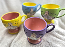 Set of 4 Old Lady MUD PIE coffee mugs(78) picture