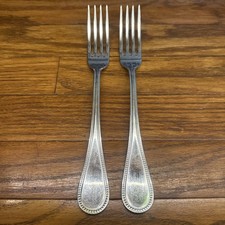 Christofle Acier Stainless Steel MIMOSA 2 Piece Serving Fork Set picture