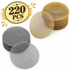 220 Pcs 3/4 Inch Pipe Screens Fine Mesh Stainless & Brass Filter Screens picture