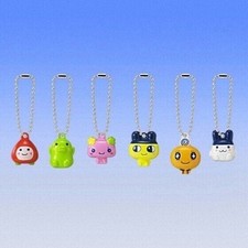 Bandai Entama Gashapon Tamagotchi Rinrin Tamagotchi Mini Figure Set x6 Keychain picture