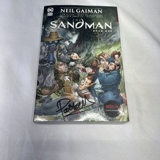 Excellent The Sandman Book One TPB (DC Black Label) Signed by Patton Oswalt picture