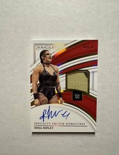 2023 Panini Immaculate WWE Rhea Ripley Gold Specialty Swatch Patch Auto /10 picture